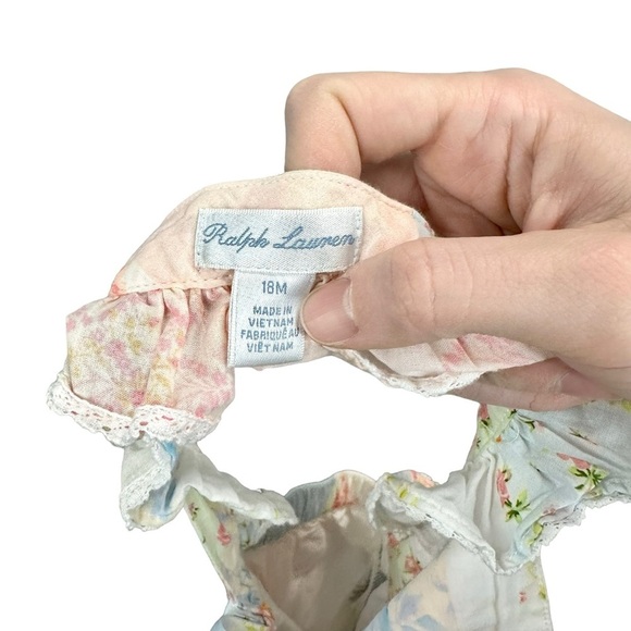 RALPH LAUREN Floral Patchwork Romper Playsuit - Picture 6 of 6